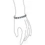 Bridal Alternating Clear Blue Black Wedding Marquise Cut Cubic Zirconia AAA CZ Tennis Bracelet for Women Silver Plated