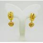 Heart Dangle 22K 24K THAI BAHT YELLOW GOLD PLATED EARRINGS JEWELRY