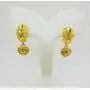 Heart Dangle 22K 24K THAI BAHT YELLOW GOLD PLATED EARRINGS JEWELRY Heart Dangle 22K 24K THAI BAHT YELLOW GOLD PLATED EARRINGS JEWELRY