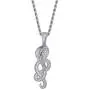 JINAO Hip Hop Iced Out Snake Animal Lovers Pendant Necklace with Micropave Simulated Diamond JINAO Hip Hop Iced Out Snake Animal Lovers Pendant Necklace with Micropave Simulated Diamond