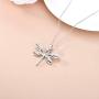925 Sterling Silver Dragonfly Necklace Dragonfly Gifts for Women Lover Girls Dragonfly Pendant Jewelry