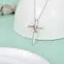 PEIMKO 925 Sterling Silver Breast Cancer Survivor Necklace for Women, Faith Hope Love Infinity Daisy Flower Cross Pendant Necklace Jewelry Birthday Gifts for Women PEIMKO 925 Sterling Silver Breast Cancer Survivor Necklace for Women, Faith Hope Love Infinity Daisy Flower Cross Pendant Necklace Jewelry Birthday Gifts for Women