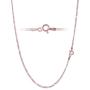 Figaro Chain Link in Gold Plated Sterling Silver, Rose Gold Plated Sterling Silver & Sterling Silver 2mm Italian 7-42 Inch Bracelets and Necklaces