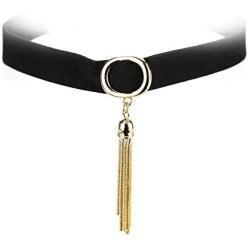 Leather Choker Collar, O-Ring Heart Shape Gothic Punk Rock PU Leather Choker Collar Necklace For Women Girls