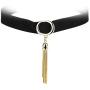 Leather Choker Collar, O-Ring Heart Shape Gothic Punk Rock PU Leather Choker Collar Necklace For Women Girls