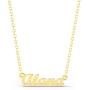 Ldurian Pre-Made Personalized Name Necklace, Custom 18K Gold Plated Nameplate, Jewelry Gift for Women and Girls（with Personalized Gift Card）(Alana)