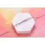 Sterling Silver Forever in My Heart CZ Cremation Urn Locket Memorial Ashes Holder Bangle Urn Keepsake Bracelet 7+2''