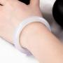 WEINAN Classical Chinese Style Natural Jade Bangle Bracelet Jewelry for Women Girls Genuine, A002