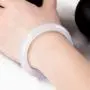 WEINAN Classical Chinese Style Natural Jade Bangle Bracelet Jewelry for Women Girls Genuine, A002 WEINAN Classical Chinese Style Natural Jade Bangle Bracelet Jewelry for Women Girls Genuine, A002