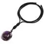 CrystalTears Natural Reiki Healing Crystal Stone Necklace Round Donut Shape Semi Precious Gemstone Pendant Necklace for Women Men CrystalTears Natural Reiki Healing Crystal Stone Necklace Round Donut Shape Semi Precious Gemstone Pendant Necklace for Women Men