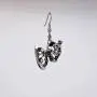 Comedy Tragedy Masks for Drama Theater and Actors Silver Finish Pewter Dangle Earrings Comedy Tragedy Masks for Drama Theater and Actors Silver Finish Pewter Dangle Earrings