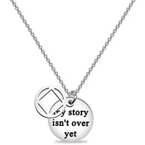 NA Necklace My Story isn’t Over Yet Necklace Sobriety Gift Recovery NA Narcotics Anonymous Birthday Gift NA Necklace NA Necklace My Story isn’t Over Yet Necklace Sobriety Gift Recovery NA Narcotics Anonymous Birthday Gift NA Necklace