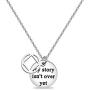 NA Necklace My Story isn’t Over Yet Necklace Sobriety Gift Recovery NA Narcotics Anonymous Birthday Gift NA Necklace