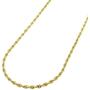 Verona Jewelers 10K Gold 1.5MM Diamond Cut Rope Chain Necklace for Men and Women- Braided Twist Chain Necklace, 10K Gold Necklace, 10 Karat Gold Chain, Sizes 16-30