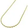 Verona Jewelers 10K Gold 1.5MM Diamond Cut Rope Chain Necklace for Men and Women- Braided Twist Chain Necklace, 10K Gold Necklace, 10 Karat Gold Chain, Sizes 16-30
