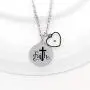 Uloveido Stainless Steel Faith Cross Necklace & Jesus Loves Me Christian Necklace with Mustard Seed Charms Religious Jewelry Y1001 Uloveido Stainless Steel Faith Cross Necklace & Jesus Loves Me Christian Necklace with Mustard Seed Charms Religious Jewelry Y1001