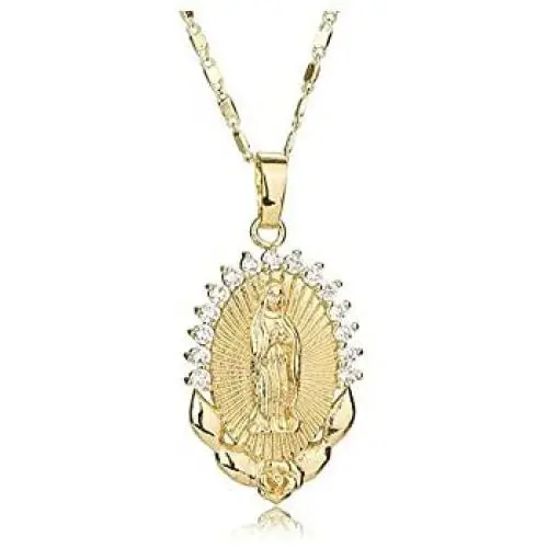 Ever Fairy Mother Gift Fashion Cameo Design Virgin Mary Necklace Jewelry Catholic Christian Crystal Rhinestone Mary Pendant