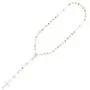Solid Sterling Silver Tricolor Diamond Cut 3mm-5mm Italian Virgin Mary Rosary Bead Cross Necklace | Made In Italy | 925 Sterling Silver Rosary Y Necklace Chain for Women And Men Solid Sterling Silver Tricolor Diamond Cut 3mm-5mm Italian Virgin Mary Rosary Bead Cross Necklace | Made In Italy | 925 Sterling Silver Rosary Y Necklace Chain for Women And Men