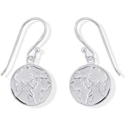 Boma Jewelry Sterling Silver Planet Earth Earrings