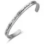 LIUANAN Inspirational Bracelets for Women Men Engraved Personalized Cuff Bangle Stainless Steel Jewelry Gifts with Message