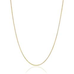 Bling For Your Buck 18K Gold Over Sterling Silver .8mm Thin Italian Box Chain Necklace 14'' - 40''