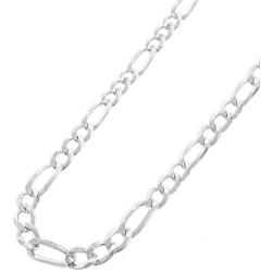 Verona Jewelers 925 Sterling Silver 5.5MM Mens Figaro Link Chain Necklace - Silver Figaro Link Necklace for Men, Sterling Silver Mens Necklace 20-30 (30)
