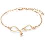 Dainty Doctor Nurse Stethoscope Bracelet for Women Heartbeat Medical Jewelry Student Graduation Gift (Gold)
