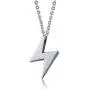 BEANS Stainless Steel Classic Vintage Antique Lightning Bolt Pendant Necklace for Men Women,Free Chain 20 Inches BEANS Stainless Steel Classic Vintage Antique Lightning Bolt Pendant Necklace for Men Women,Free Chain 20 Inches