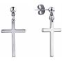 YC_jewelry 1-3 Pairs Stainless Steel Earrings Cross Dangle Studs Earrings piercing Jewelry For Men and Women