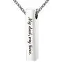 Fanery Sue Custom Urn Necklace for Ashes Personalized Name Memorial Cremation Jewelry Vertical Bar Pendant Fanery Sue Custom Urn Necklace for Ashes Personalized Name Memorial Cremation Jewelry Vertical Bar Pendant