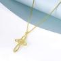 YFN Celtic Knot Cross Necklace Sterling Silver Infinity Love Heart Pendant Necklace