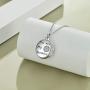 HUKKUN 925 Sterling Silver Cremation Jewelry for Ashes Sunflower Urn Necklaces for Women Urn Necklace for Pet Ashes