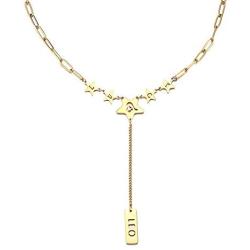 Ubrand Stainless Steel 12 Constellation Constellation Necklace, Gold-Plated and Silver-Plated Zodiac Creative Pendant, 18.5 + 2'' Extension Cord