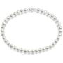 PAVOI Sterling Silver Round White Simulated Shell Pearl Necklace Strand | Pearl Choker Necklace | Jewelry for Women