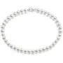 PAVOI Sterling Silver Round White Simulated Shell Pearl Necklace Strand | Pearl Choker Necklace | Jewelry for Women