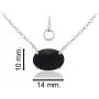 Sea of Ice 925 Sterling Silver 14x10mm Oval Shape Genuine or Simulated Gemstone Pendant Necklace for Women Girls, 16''+ 2'' Extender Sea of Ice 925 Sterling Silver 14x10mm Oval Shape Genuine or Simulated Gemstone Pendant Necklace for Women Girls, 16''+ 2'' Extender