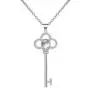 BEAUTY CHARM I Love You Necklace100 Languages Sterling Silver Key Pendant Necklace for Women Teen Girls