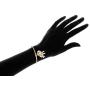 Barzel 18K Gold Plated Crystal Charm Bangle
