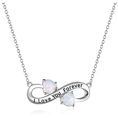YFN I Love You Forever Sterling Silver Pendant Necklace Birthday Gift Jewelry 18Inch YFN I Love You Forever Sterling Silver Pendant Necklace Birthday Gift Jewelry 18Inch