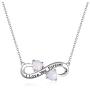 YFN I Love You Forever Sterling Silver Pendant Necklace Birthday Gift Jewelry 18Inch