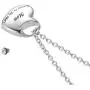 GISUNYE Cremation Urn Necklace for Ashes Urn Jewelry,Forever in My Heart Carved Stainless Steel Keepsake Waterproof Memorial Pendant for mom & dad with Filling Kit (Mom)…