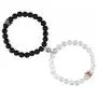 Magnetic Couples Bracelets King and Queen, Crown Couples Bracelets for Men and Women, Beads Couple Bracelet for Him and Her, Couples Gifts for Boyfriend Girlfriend and Best Friend