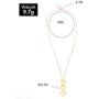 Shegirl Bar Long Necklace Charm Three Triangle Arrow Pendant Necklace Gold Fashion Y-Necklace Jewelry for Women and Girls Gifts