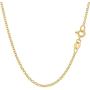 14k SOLID Yellow Gold 2.0mm, 2.3mm, 3.2mm or 4.6mm Shiny Diamond Cut Rolo Chain Necklace Or Bracelet for Pendants and Charms with Lobster-Clasp Or Spring-Ring Clasp (7'' 16'' 18'' 20'' 22'' 24'' 30”)