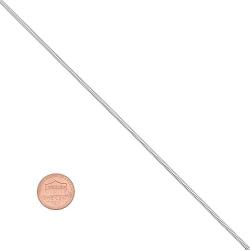 2mm-2mm Solid .925 Sterling Silver Round Snake Chain Necklace or Bracelet
