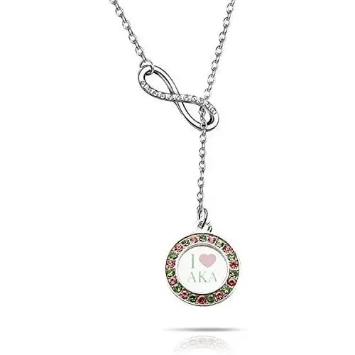 Alpha Kappa Alpha Sorority Gifts I Love AKA Necklace AKA Graduation Gift Greek Sorority Jewelry(AKA NL) Alpha Kappa Alpha Sorority Gifts I Love AKA Necklace AKA Graduation Gift Greek Sorority Jewelry(AKA NL)