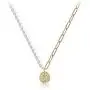 FFJGO Paper Clip Necklace Freshwater Cultured Pearls Vintage Chunky Link Chain Mosaic Irregular Coin Pendant 14K Gold Fashion Retro Charm Valentine Jewelry for Women Girls FFJGO Paper Clip Necklace Freshwater Cultured Pearls Vintage Chunky Link Chain Mosaic Irregular Coin Pendant 14K Gold Fashion Retro Charm Valentine Jewelry for Women Girls