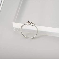 ALLHOUR Solid 925 Sterling Silver Rings for Women, Adjustable Vintage Silver Toe Rings, Unisex Resizable Lucky Infinity Open Finger Rings, Silver Thumb Rings for Men Women Girls
