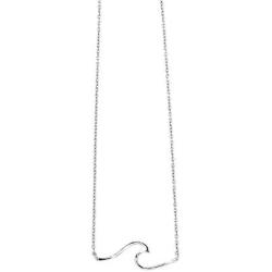 Pura Vida Silver or Gold Wave Coast 16'' Necklace - .925 Sterling Silver or Gold Necklace