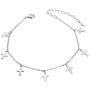 S925 Sterling Silver Jewelry Cross Adjustable Bracelet Link 7 to 9 inches